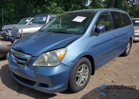2006 Honda Odyssey Ex-L from USA, damaged, VIN 5FNRL38676B028381
